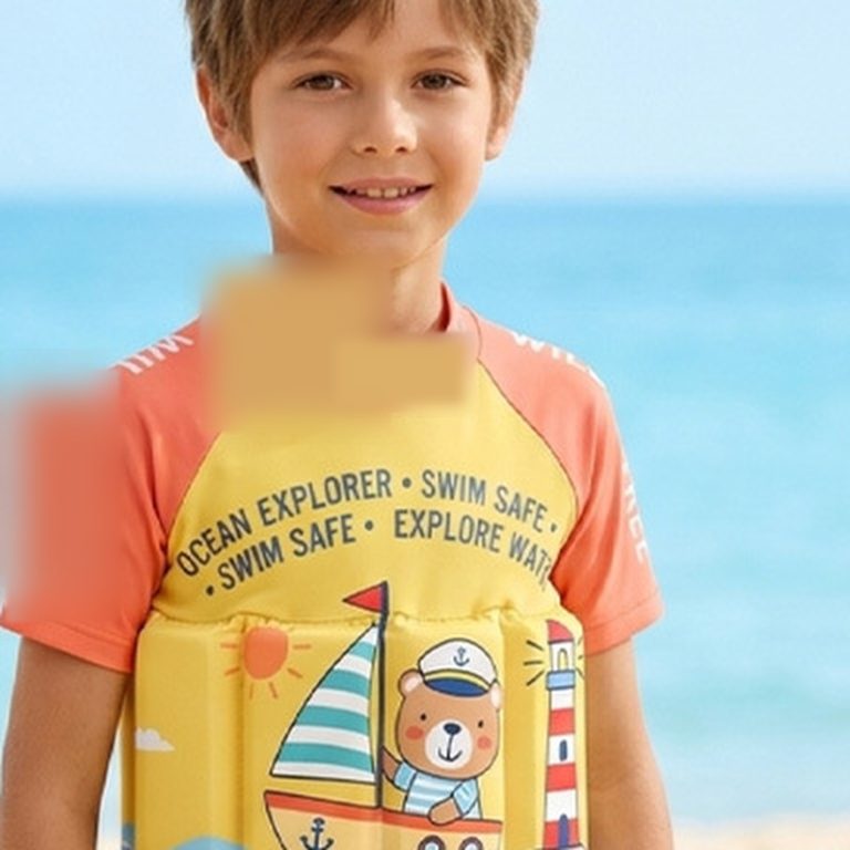 Kids’ Short-Sleeve One-Piece Swimsuit