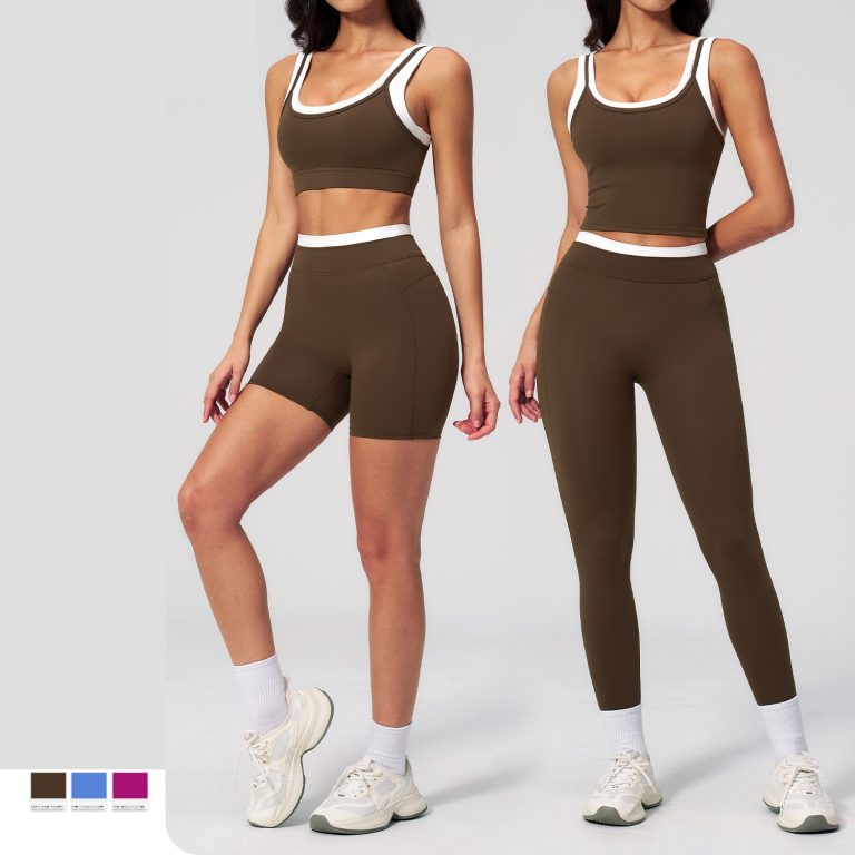 Women’s High-Waisted Colorblock Training Set 3129