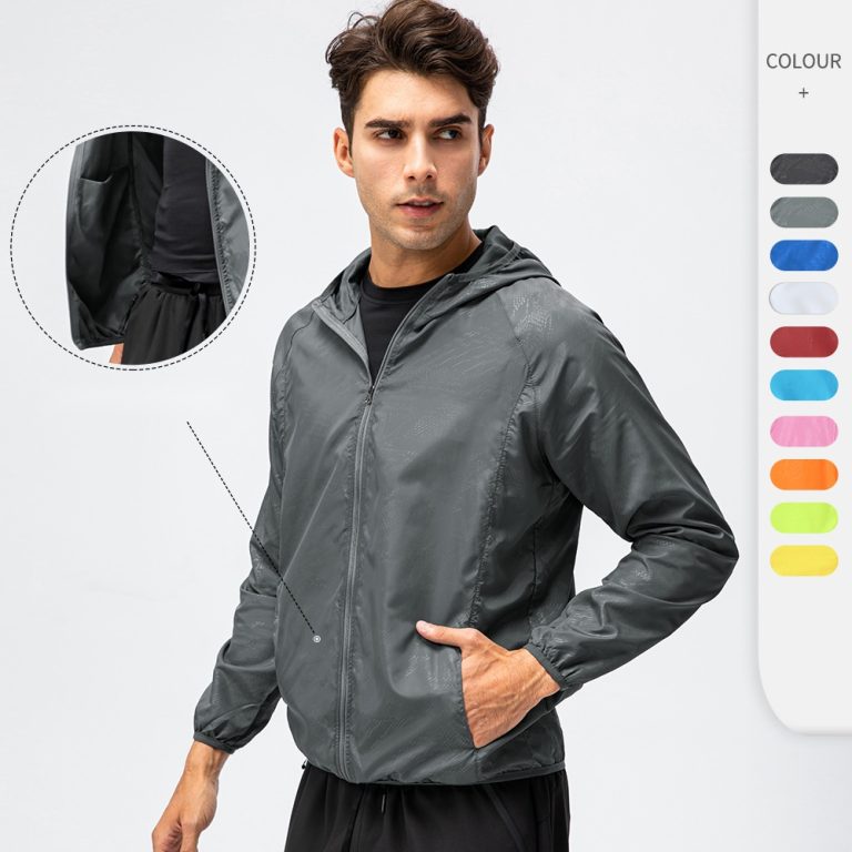 Men’s Long-Sleeve Lightweight UV Protection Jacket D15007