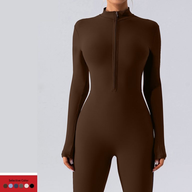 Women’s Long-Sleeve Yoga Jumpsuit