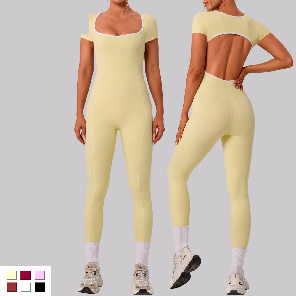 Women’s Colorblock Yoga Jumpsuit SS0263