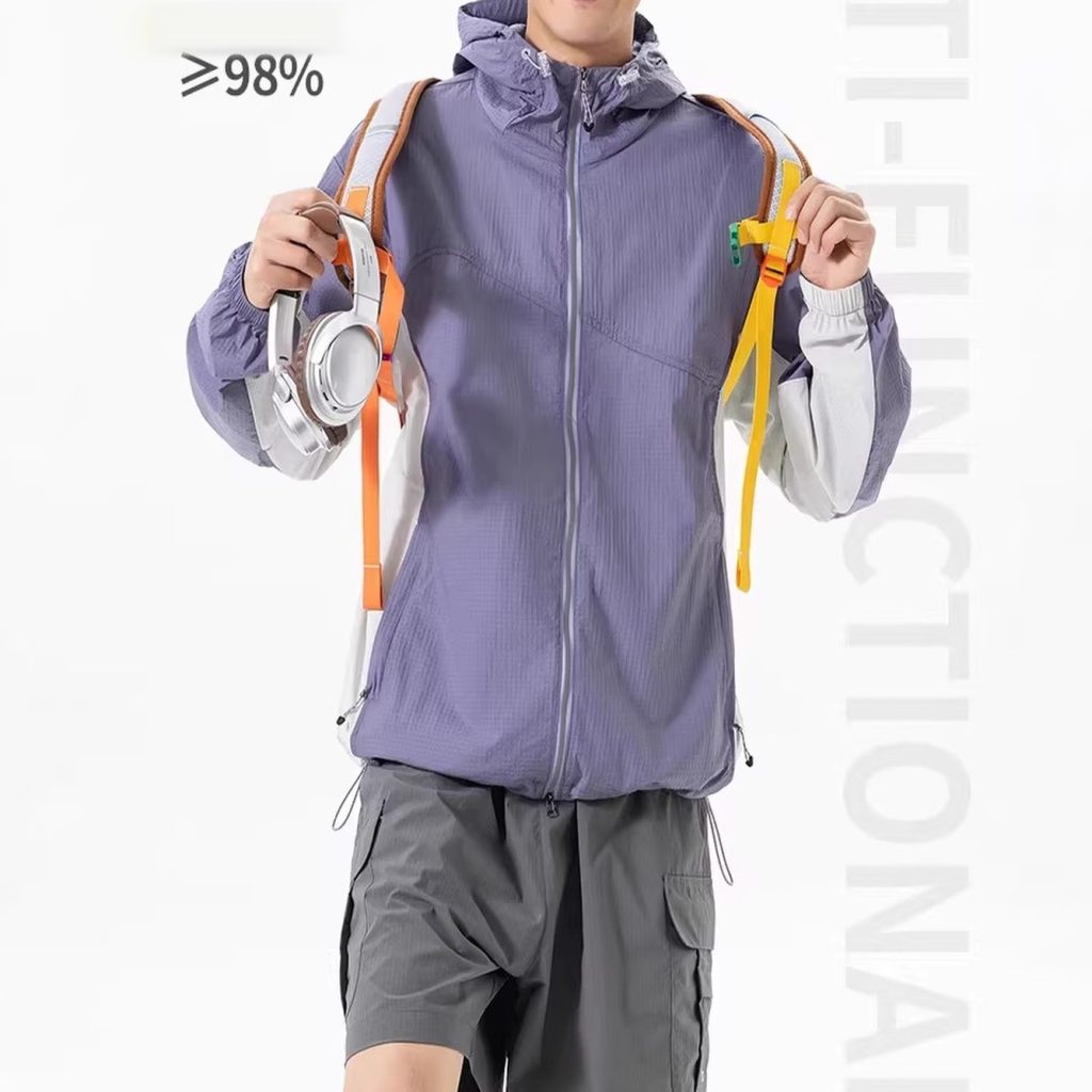 Men’s Hooded Lightweight UV Protection Jacket SS0284