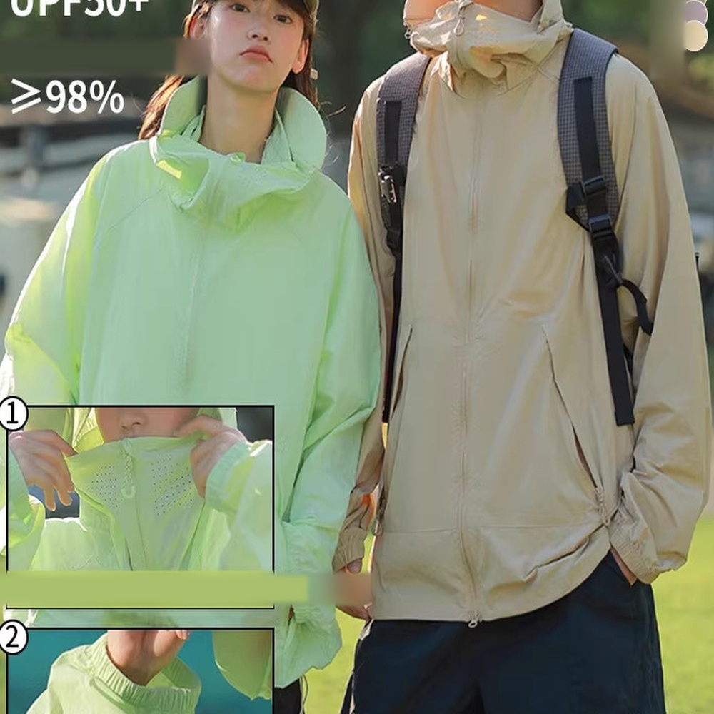 Men’s Hooded Lightweight UV Protection Jacket SS0288