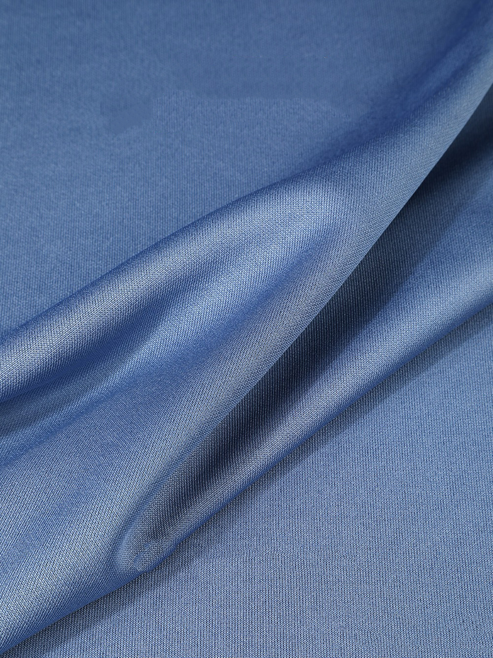 Blue stretch performance fabric for activewear manufacturing
